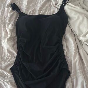 Kids Black One Piece Swimsuit